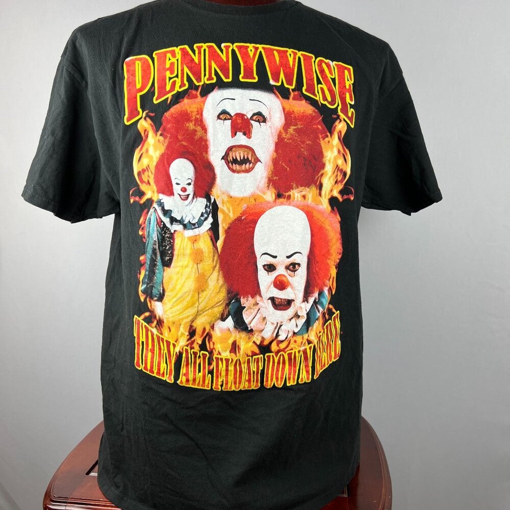 IT Pennywise They All Float Down Here XXL T-Shirt Shirt